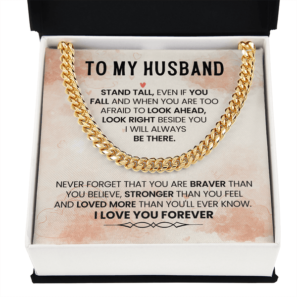 To My Amazing Husband – Cuban Link Chain - HEARTEN