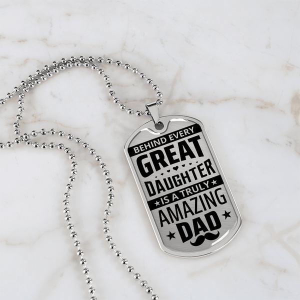 Luxury Graphic Dog Tag Necklace - HEARTEN