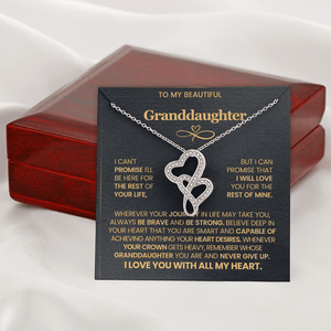 To My Beautiful Granddaughter - Heart to Heart Pendant Necklace - HEARTEN