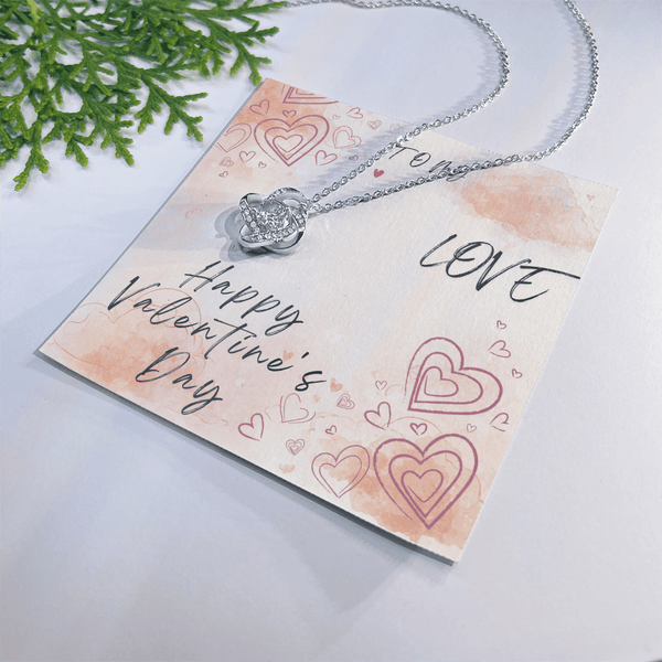 To My Love Love Knot Necklace - Valentine's Day Gift - HEARTEN