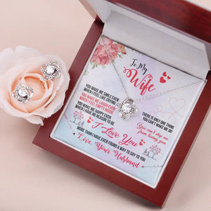 Love Knot Necklace & Earring Set - HEARTEN