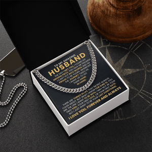 To My Amazing Husband – Cuban Link Chain - HEARTEN