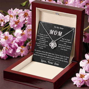 To My Dear Mom Love Knot Necklace - HEARTEN
