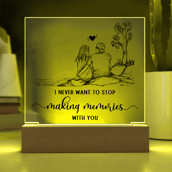 Acrylic Square Plaque - HEARTEN