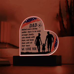 Acrylic Heart Plaque - HEARTEN