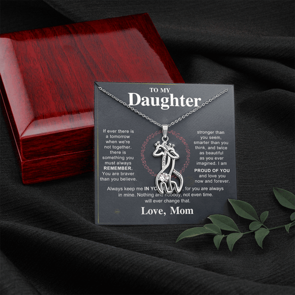 To My Beautiful Daughter - Giraffe Necklace - HEARTEN
