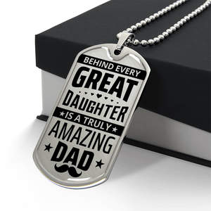 Luxury Graphic Dog Tag Necklace - HEARTEN