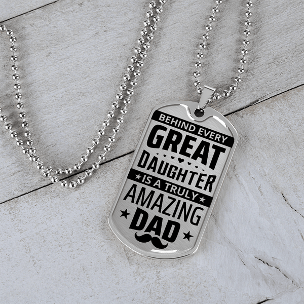 Luxury Graphic Dog Tag Necklace - HEARTEN