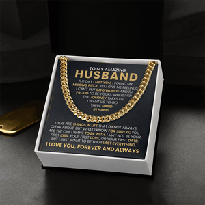 To My Amazing Husband – Cuban Link Chain - HEARTEN
