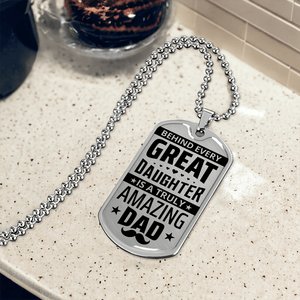 Luxury Graphic Dog Tag Necklace - HEARTEN