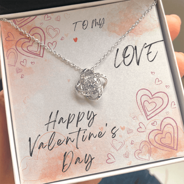 To My Love Love Knot Necklace - Valentine's Day Gift - HEARTEN