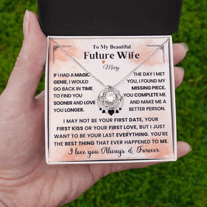 To My Beautiful Future Wife - Love Knot Necklace - HEARTEN