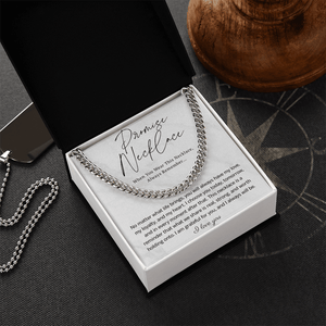 Promise Cuban Link Chain for Him - HEARTEN2