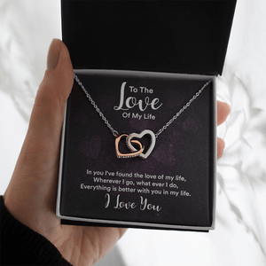 Interlocking Hearts Necklace (Yellow & White Gold Variants) - HEARTEN