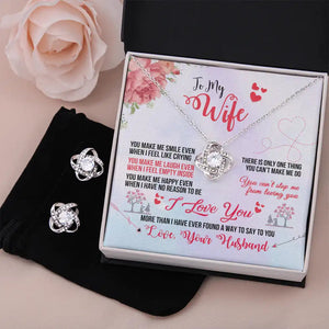 Love Knot Necklace & Earring Set - HEARTEN