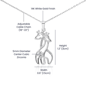 To My Beautiful Daughter - Giraffe Necklace - HEARTEN