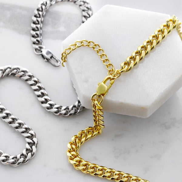 Promise Cuban Link Chain for Him - HEARTEN15