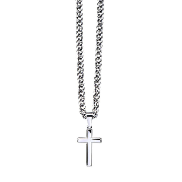 To My Amazing Husband – Personalized Cross with Cuban Link Chain - HEARTEN