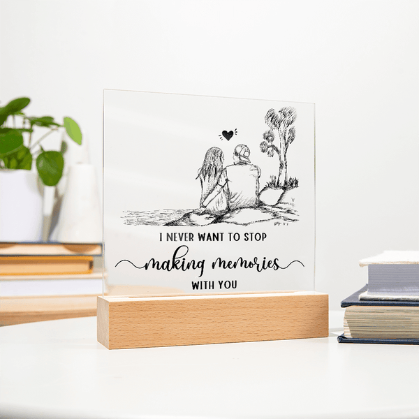 Acrylic Square Plaque - HEARTEN