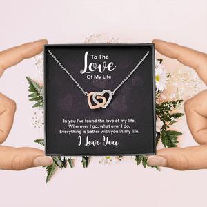 Interlocking Hearts Necklace (Yellow & White Gold Variants) - HEARTEN