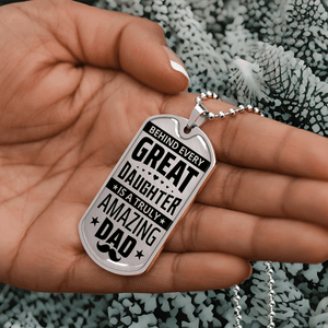 Luxury Graphic Dog Tag Necklace - HEARTEN
