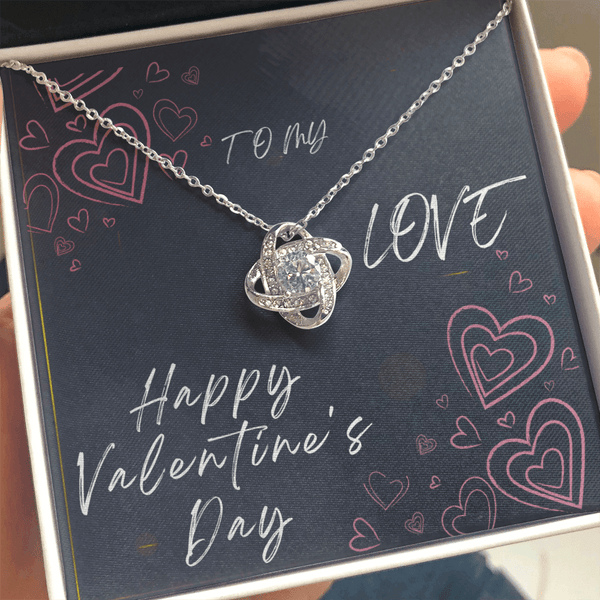 To My Love Love Knot Necklace - Valentine's Day Gift - HEARTEN