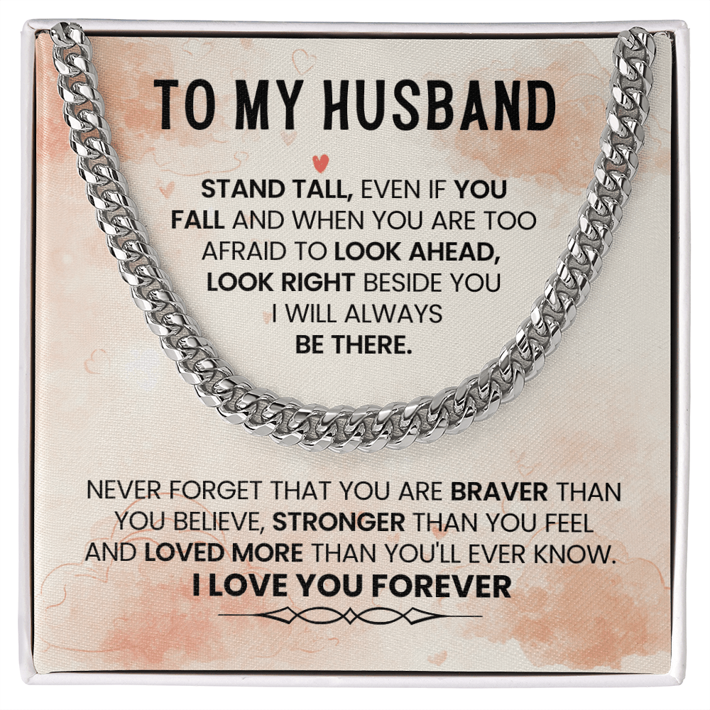 To My Amazing Husband – Cuban Link Chain - HEARTEN