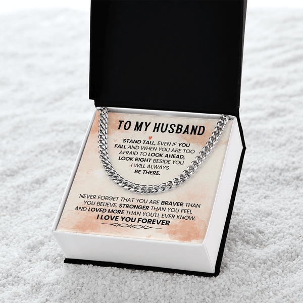 To My Amazing Husband – Cuban Link Chain - HEARTEN