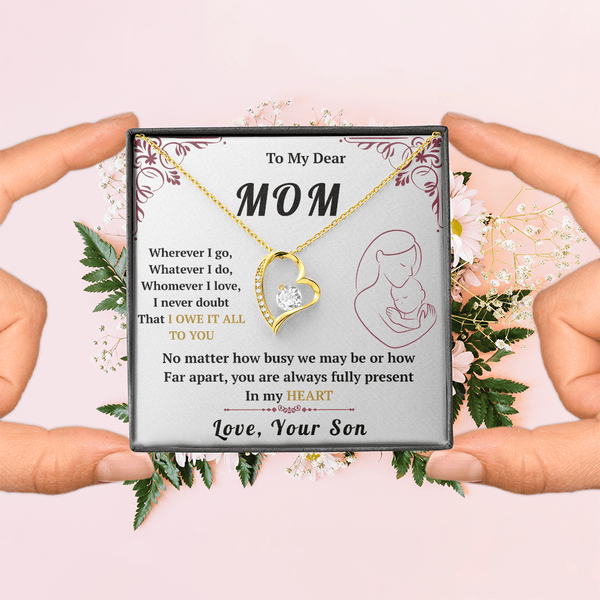 To My Mom - Forever Love Necklace - HEARTEN