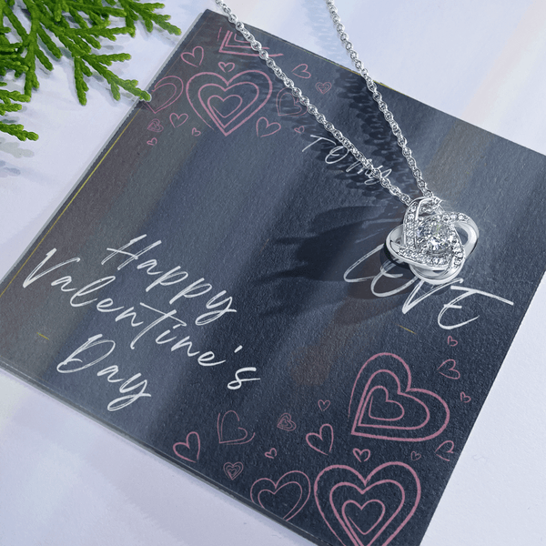 To My Love Love Knot Necklace - Valentine's Day Gift - HEARTEN