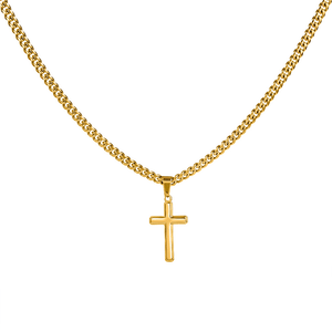 To My Amazing Husband – Personalized Cross with Cuban Link Chain - HEARTEN