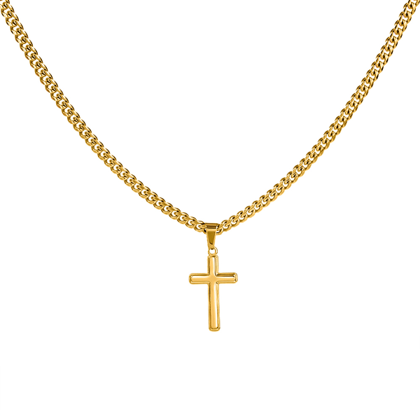 To My Amazing Husband – Personalized Cross with Cuban Link Chain - HEARTEN