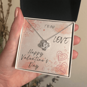 To My Love Love Knot Necklace - Valentine's Day Gift - HEARTEN