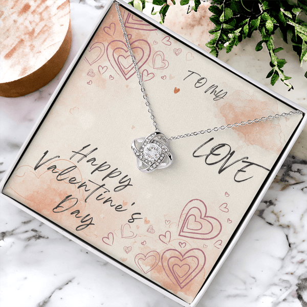 To My Love Love Knot Necklace - Valentine's Day Gift - HEARTEN