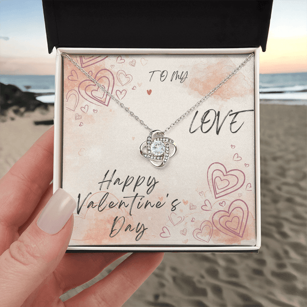 To My Love Love Knot Necklace - Valentine's Day Gift - HEARTEN