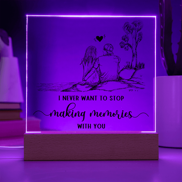 Acrylic Square Plaque - HEARTEN