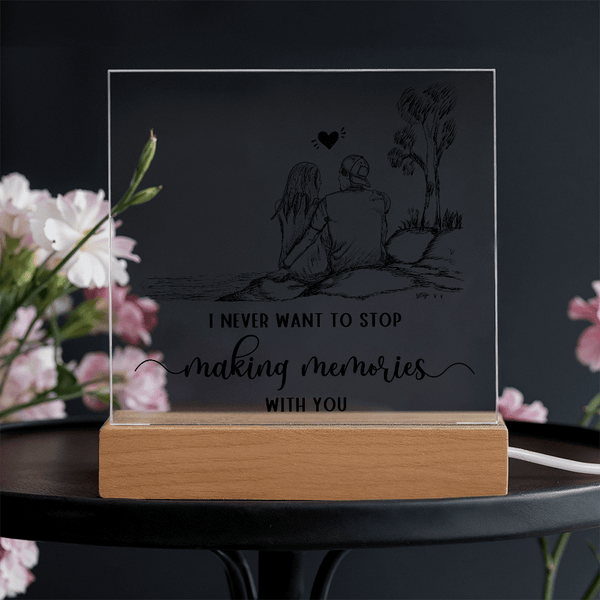 Acrylic Square Plaque - HEARTEN