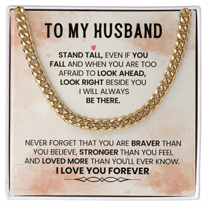 To My Amazing Husband – Cuban Link Chain - HEARTEN