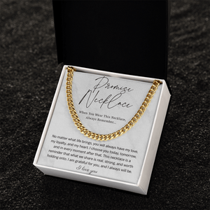 Promise Cuban Link Chain for Him - HEARTEN5