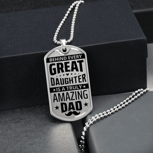 Luxury Graphic Dog Tag Necklace - HEARTEN