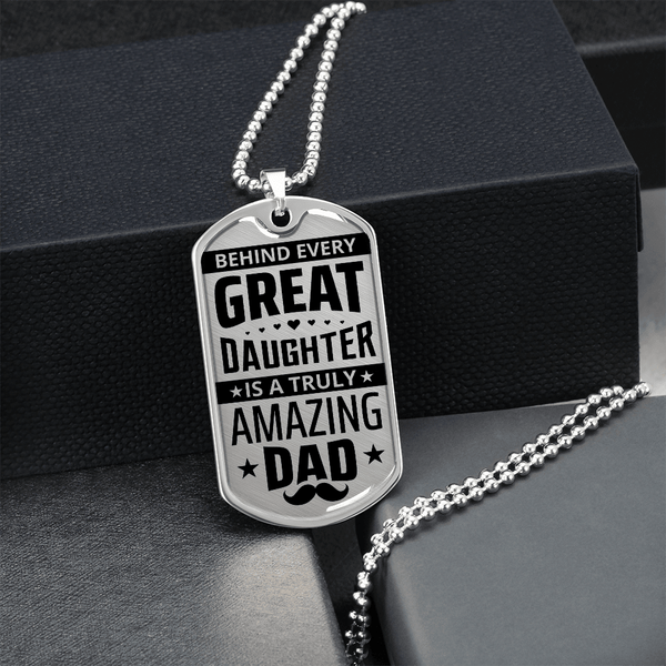 Luxury Graphic Dog Tag Necklace - HEARTEN