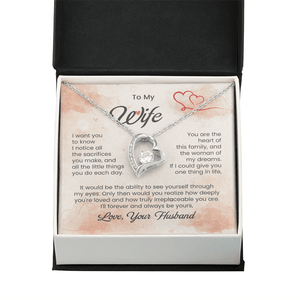 To My Beautiful Wife - Forever Love Necklace - HEARTEN
